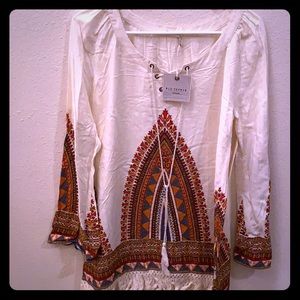 Tribal long sleeve blouse